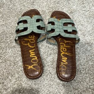 Sam Edelman Slide Sandal Blue 8.5 in Good used condition